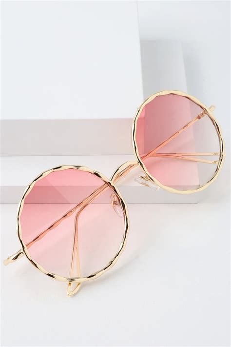 cool pink sunglasses round sunglasses gold sunglasses