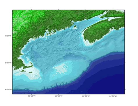 Bathymetry Gulf Of Maine Census