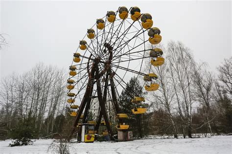 Abandoned Amusement Park In Ghost Town Prypiat Priryat Chornobyl