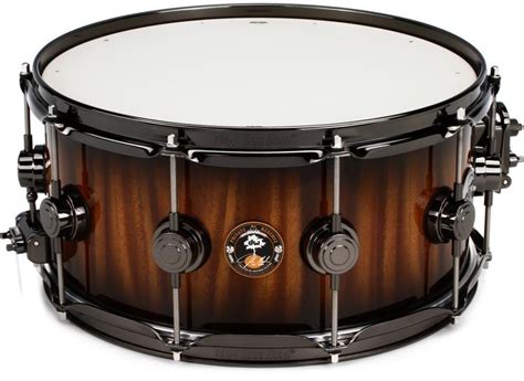 Dw Private Reserve Snare Drum 65 X 14 Inch Natural To Candy Black
