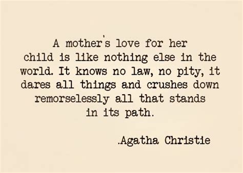 Agatha Christie On A Mothers Love My Incredible Website