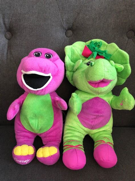 Singing Barney And Baby Bop Stuffed Plush Toy Hobbies And Toys Toys