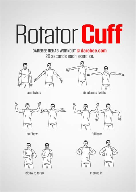 Rotator Cuff Workout Rotator Cuff Rotator Cuff Exercises Shoulder