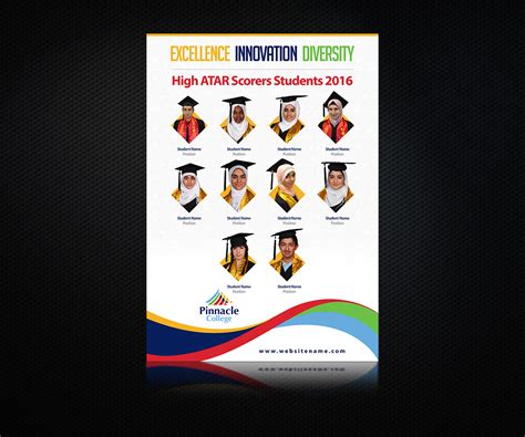 Bold Modern Education Poster Design For Pinnacle College By Hsi