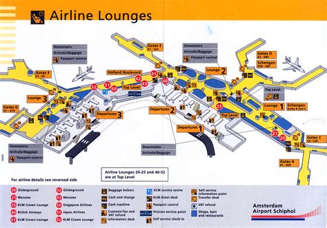 Schiphol Airport Lounges Map Eudaemonius Flickr