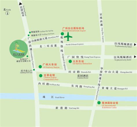 Guangzhou Tourist Map Guangzhou Mappery