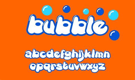 Bubble Custom Font 601734 Vector Art At Vecteezy