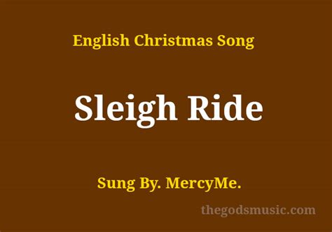 Sleigh Ride Song Lyrics