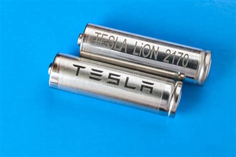 Automotive Grade Lithium Ion Battery Cells To Tesla Editorial Image