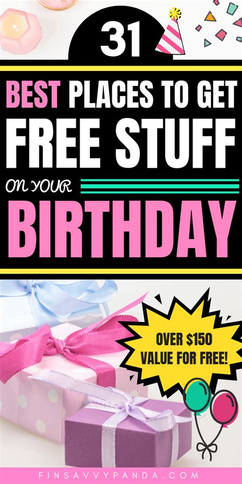 Best Birthday Freebies How To Get Free Stuff On Your Birthday