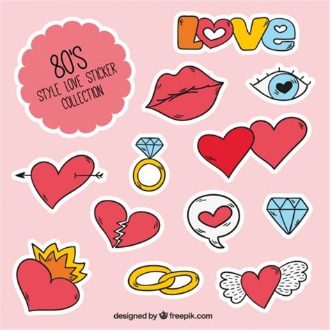 Stickers De Amor Emoticones Para Whatsapp Imprimibles De Amor