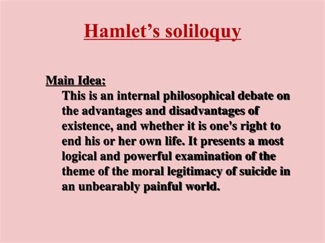 Ppt Hamlets Soliloquy Powerpoint Presentation Free Download Id