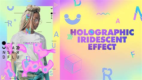 Holographic Iridescent Photoshop Action Tutorial Youtube