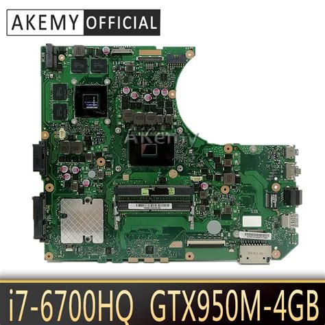 Akemy N552vw Laptop Motherboard For Asus N552vw N552v N552 Test