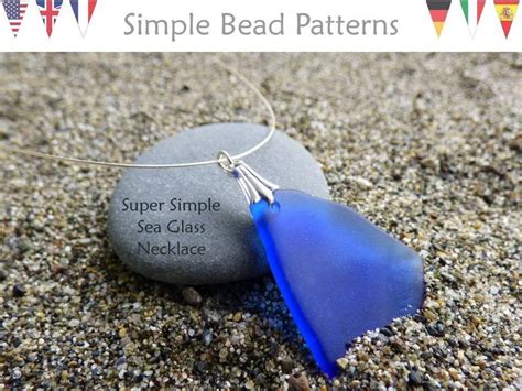 Diy Sea Glass Pendant Necklace Tutorial Beach Glass Summer Etsy Diy Jewelry Tutorials Easy