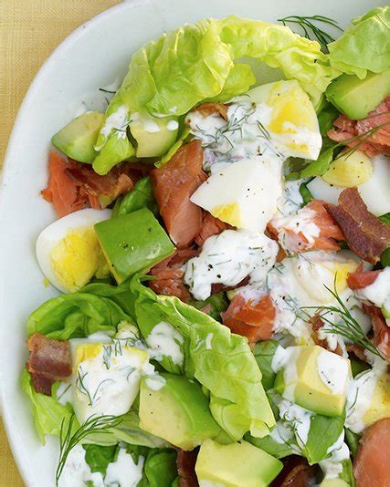 My smoked salmon breakfast bowl is not technically a recipe, but more of an idea. Smoked-Salmon Cobb Salad, Recipe from Martha Stewart ...