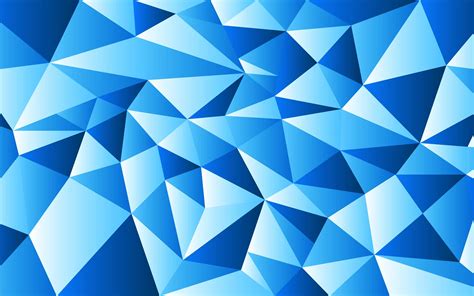 Wallpaper Triangles Abstract Blue Hd Widescreen High Definition