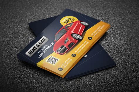 Usually, it is seen printed onto a standard card stock, but advancements in card. Rent a car business card #46 ~ Business Card Templates on ...