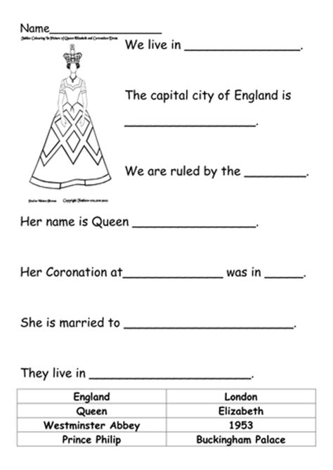 Queen Elizabeth 2 Worksheet By Tscottgreenard Teaching Resources Tes