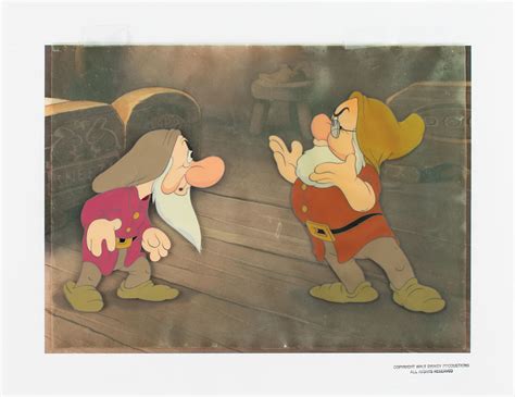 Grumpy And Doc Production Cels From Snow White And The Seven Dwarfs