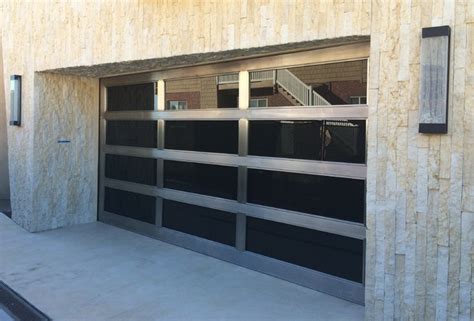 Metal And Glass Garage Doors Modern Garage And Shed Orange County
