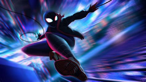 Free Download Spiderman Miles Morales Jump 4k Superheroes Wallpapers