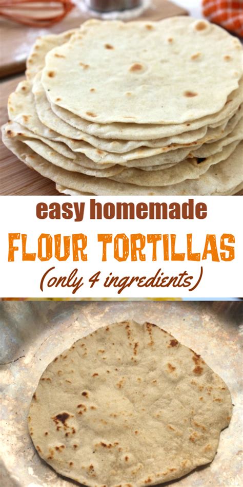 Easy Homemade Flour Tortillas Recipe Thrifty Jinxy