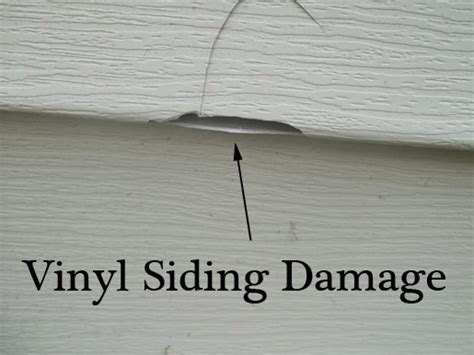 Vinyl Siding Damage Aroofing