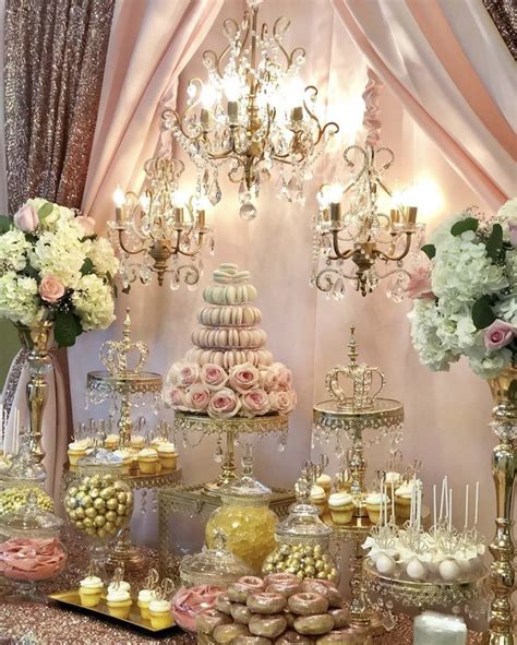 Royal Quinceanera Sweets Table Wedding Quince Decorations
