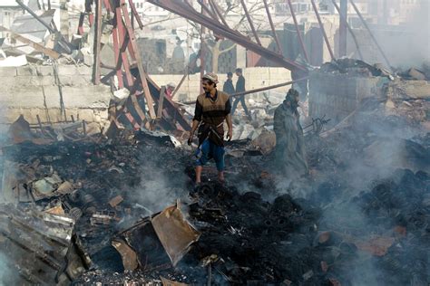 u n condemns airstrikes that killed 106 in yemen the new york times