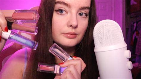 ASMR Lipgloss Application Reviews Mouth Sounds Kisses YouTube