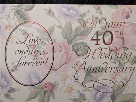 40th Wedding Anniversary