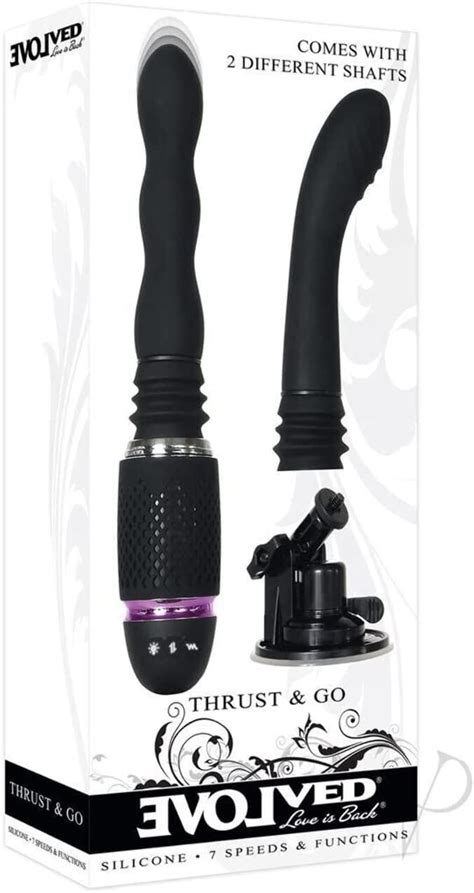 Evolved Love Is Back Thrust And Go Suction Cup Rechargeable Silicone 7 Speeds And