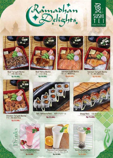 Menu bk bukber dengan enam pilihan paket mulai dari rp 25 ribuan. Sushi Tei Ramadhan Delight | Discount and Promo Hunter...