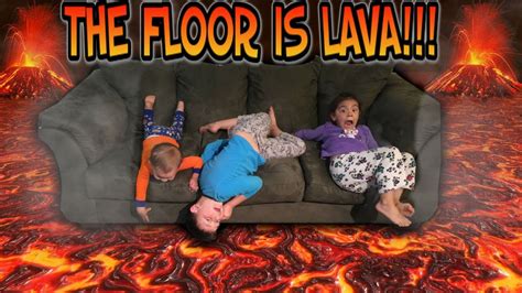 Kids Playing The Floor Is Lava Youtube