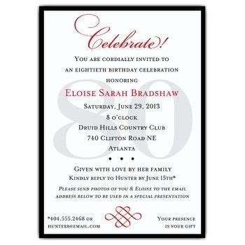 80th surprise birthday party invitation with ballo…. Classic 80th Birthday Celebrate Party Invitations | 80th ...