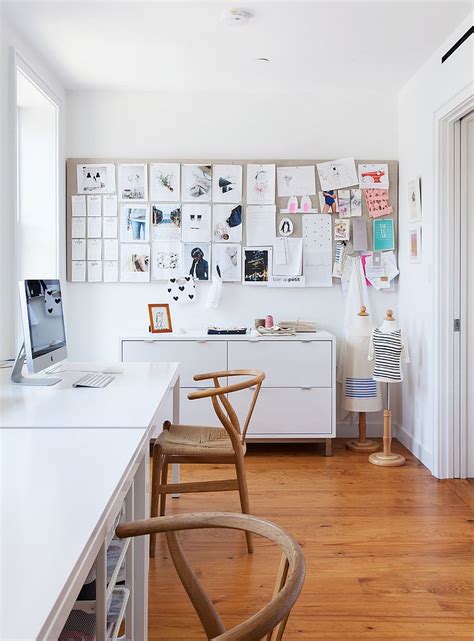20 Ways To Decorate Home Office In White
