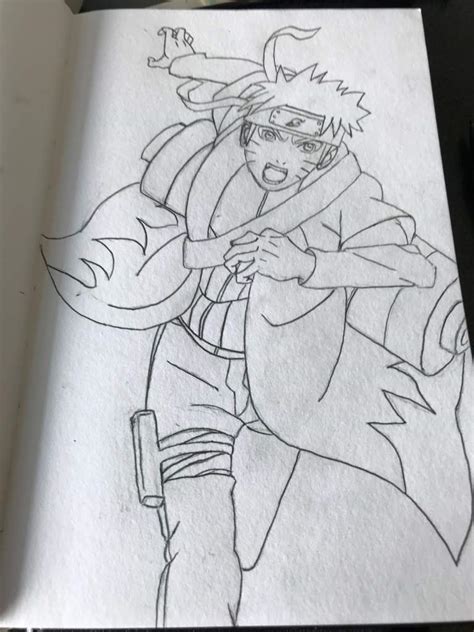 My Naruto Sage Mode Fanart Naruto Amino