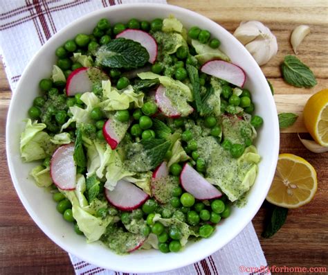 Minty Green Peas Salad Crafty For Home