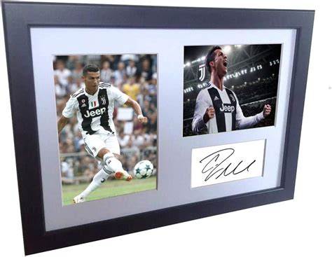 A4 12x8 Cristiano Ronaldo Juventus Autographed Soccer Photo