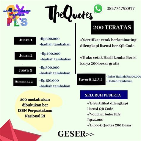 INFO LOMBA QUOTES PUSAT LOMBA SENI