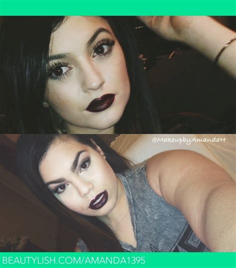 Kylie Jenner Makeup Tutorial Goth Vampy Lips Amanda H