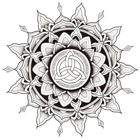 Celtic Knot Mandala Mandala Tattoo Design Sacred Geometry Tattoo