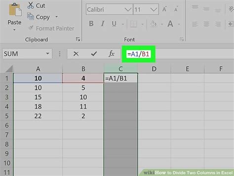 Simple Ways To Divide Two Columns In Excel 4 Steps
