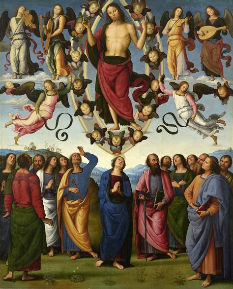 Ascension (of christ) (עָלָה, h6590, ἀναβάινω, go up; ASCENSION OF OUR LORD JESUS CHRIST: Pietro Perugino ...