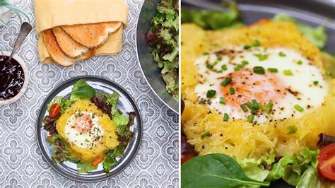 Spaghetti Squash Egg Nests Youtube