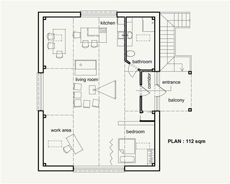 Attic Home Floorplan Interior Design Ideas