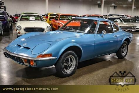 1973 Opel Gt Strato Blue Metallic Coupe 19l102hp 4 Cylinder 28137