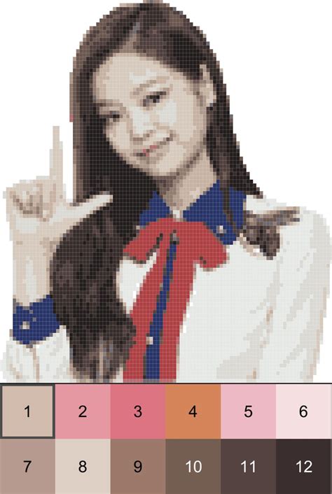 Black Pink Pixel Art