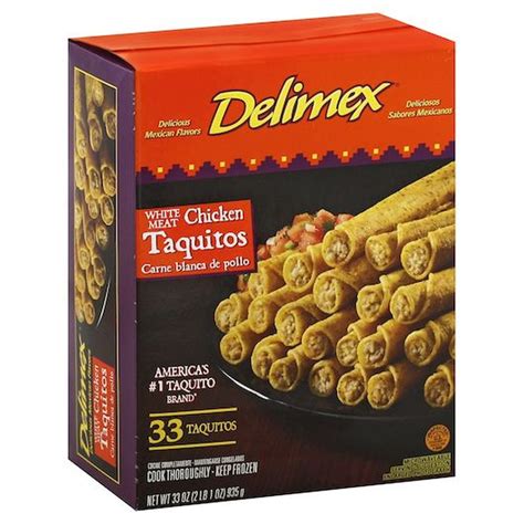 Delimex Chicken Taquitos 2062 Pound 8 Per Case